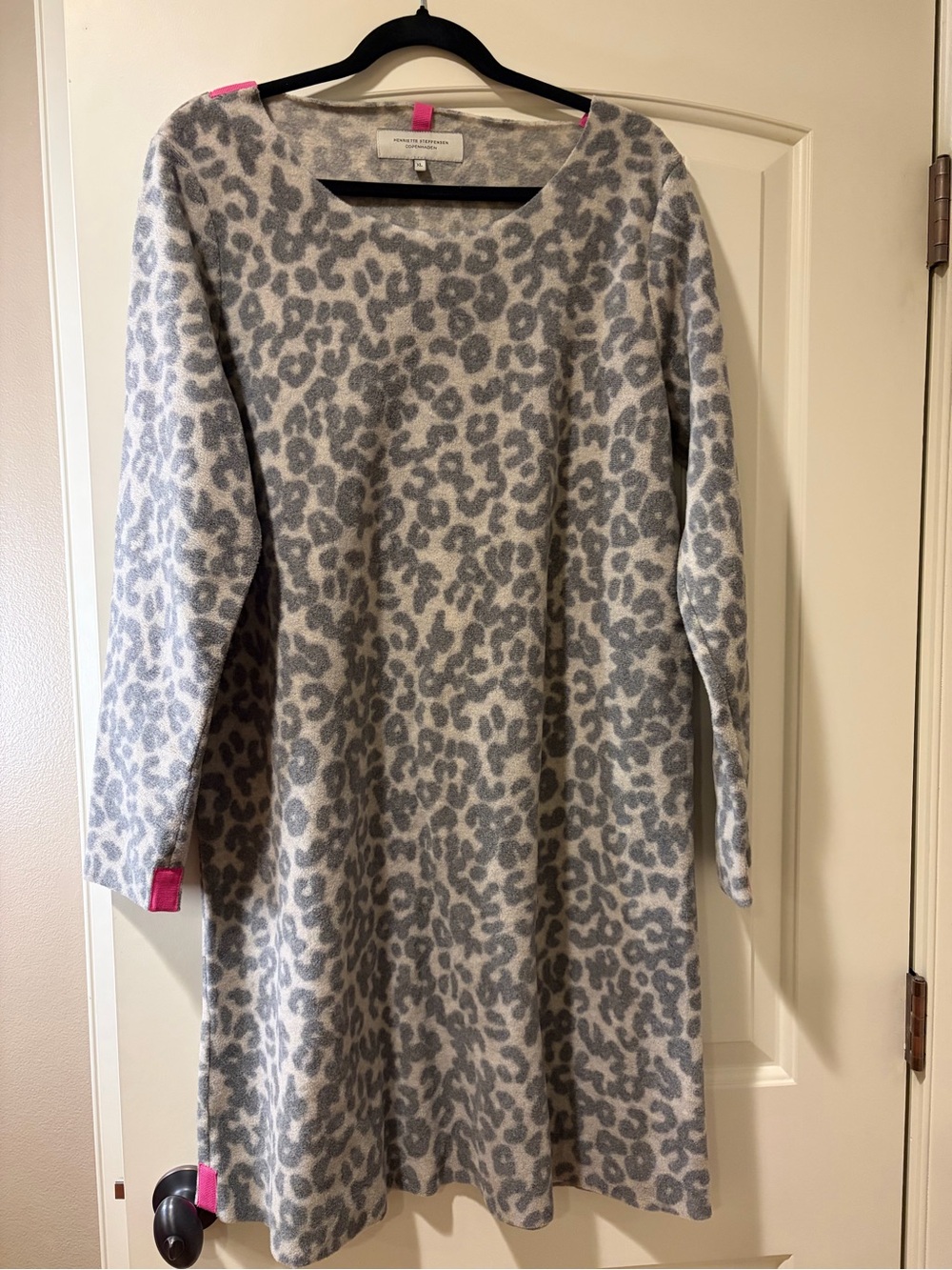 Henriette Steffensen Leopard Fleece Dress